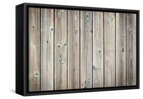 The Old Wood Texture with Natural Patterns-Madredus-Framed Stretched Canvas