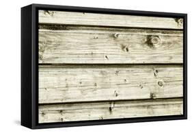 The Old Wood Texture with Natural Patterns-Madredus-Framed Stretched Canvas