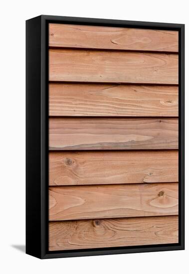 The Old Wood Texture with Natural Patterns-Madredus-Framed Stretched Canvas