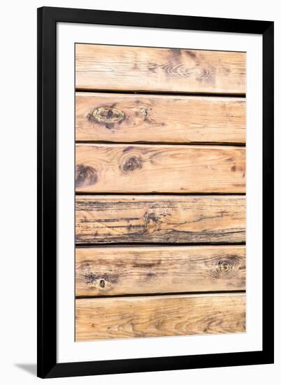 The Old Wood Texture with Natural Patterns-Madredus-Framed Photographic Print