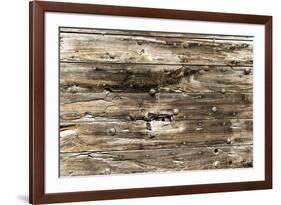 The Old Wood Texture with Natural Patterns-Madredus-Framed Photographic Print