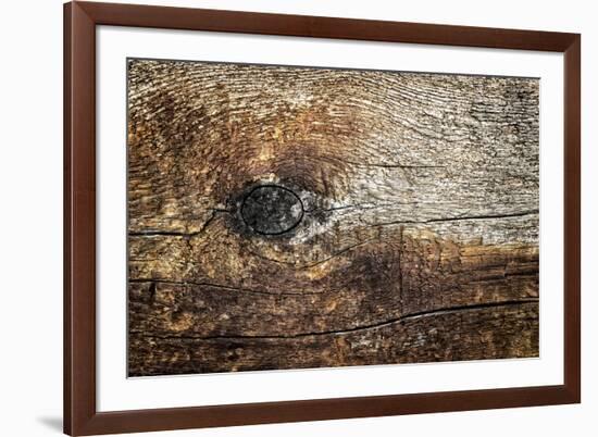 The Old Wood Texture with Natural Patterns-Madredus-Framed Photographic Print