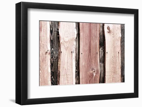 The Old Wood Texture with Natural Patterns-Madredus-Framed Photographic Print