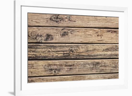 The Old Wood Texture with Natural Patterns-Madredus-Framed Photographic Print