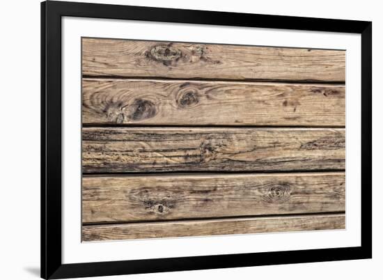 The Old Wood Texture with Natural Patterns-Madredus-Framed Photographic Print