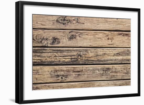 The Old Wood Texture with Natural Patterns-Madredus-Framed Photographic Print