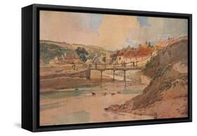 'The Old Wooden Bridge', c1800-Thomas Girtin-Framed Stretched Canvas