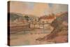 'The Old Wooden Bridge', c1800-Thomas Girtin-Stretched Canvas
