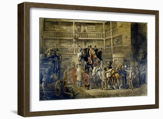 The Olden Time, from 'Fores Coaching Recollections', Engraved by J. Harris-Charles Cooper Henderson-Framed Giclee Print