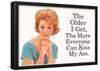 The Older I Get The More Everyone Can Kiss My Ass Funny Poster-null-Framed Poster