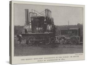 The Oldest Efficient Locomotive in the World, an Engine Built by Stephenson in 1822-null-Stretched Canvas