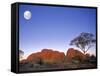 The Olgas, Northern Territory, Australia-Peter Adams-Framed Stretched Canvas