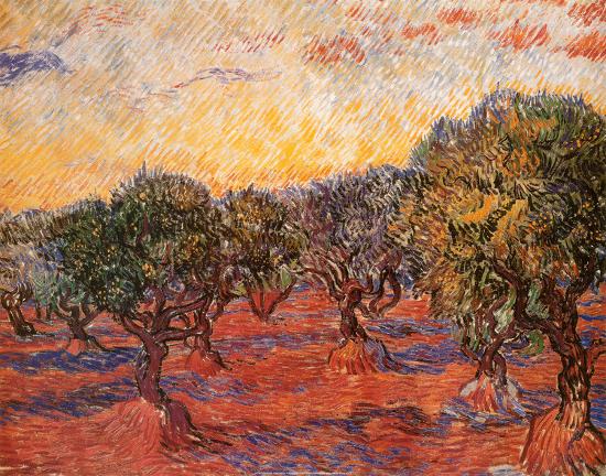 The Olive Grove, c.1889-null-Stretched Canvas