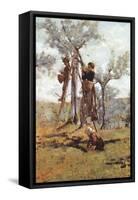 The Olive Harvest, Ca 1892-Niccolo Cannicci-Framed Stretched Canvas