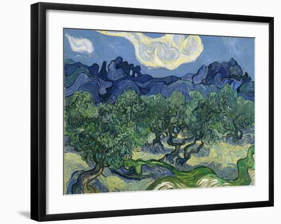 The Olive Trees, 1889-Vincent van Gogh-Framed Premium Giclee Print