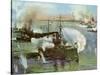 The 'Olympia' at Manila, 1898-null-Stretched Canvas