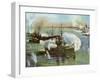 The 'Olympia' at Manila, 1898-null-Framed Giclee Print