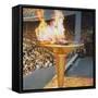 The Olympic Flame at the 1956 Melbourne Olympics-null-Framed Stretched Canvas