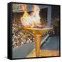 The Olympic Flame at the 1956 Melbourne Olympics-null-Framed Stretched Canvas