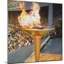 The Olympic Flame at the 1956 Melbourne Olympics-null-Mounted Photographic Print