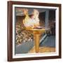 The Olympic Flame at the 1956 Melbourne Olympics-null-Framed Photographic Print