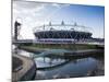 The Olympic Stadium with the Arcelor Mittal Orbit and the River Lee, London, England, UK-Mark Chivers-Mounted Photographic Print