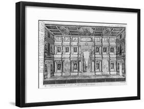 The Olympic Theatre at Vicenza, Designed by Andrea Palladio-null-Framed Giclee Print