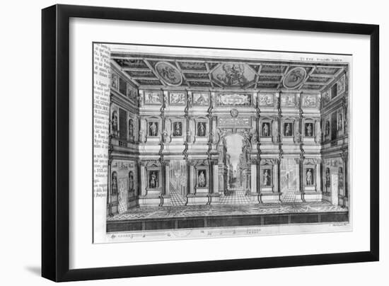 The Olympic Theatre at Vicenza, Designed by Andrea Palladio-null-Framed Giclee Print