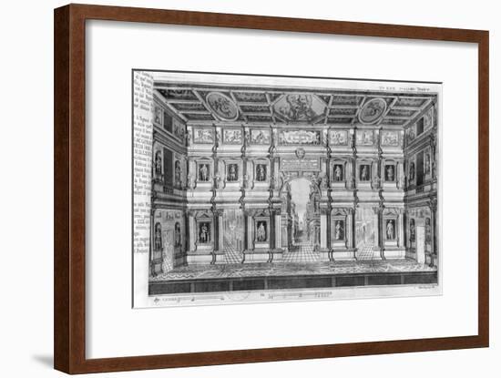 The Olympic Theatre at Vicenza, Designed by Andrea Palladio-null-Framed Giclee Print