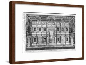 The Olympic Theatre at Vicenza, Designed by Andrea Palladio-null-Framed Giclee Print