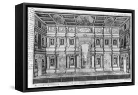 The Olympic Theatre at Vicenza, Designed by Andrea Palladio-null-Framed Stretched Canvas