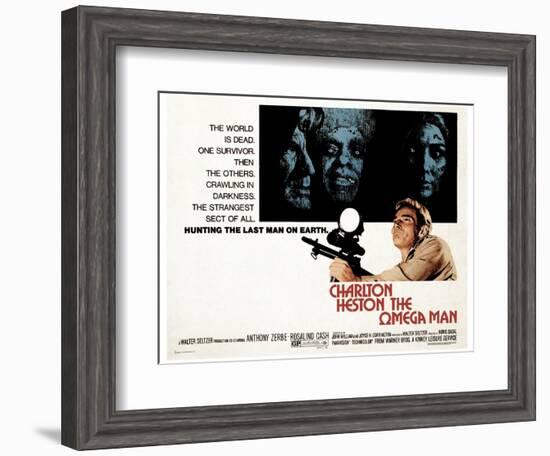 The Omega Man, Charleton Heston, 1971-null-Framed Art Print