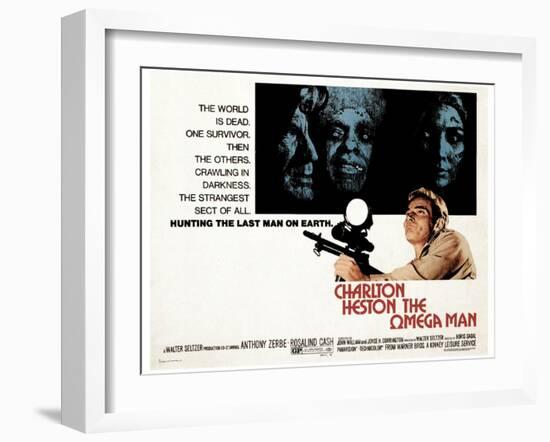 The Omega Man, Charleton Heston, 1971-null-Framed Art Print