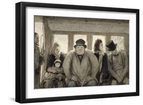 The Omnibus, 1864-Honore Daumier-Framed Giclee Print