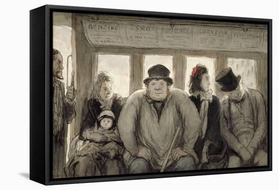 The Omnibus, 1864-Honore Daumier-Framed Stretched Canvas