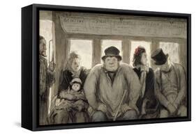 The Omnibus, 1864-Honore Daumier-Framed Stretched Canvas