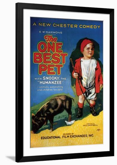 The One Best Pet - 1920-null-Framed Giclee Print