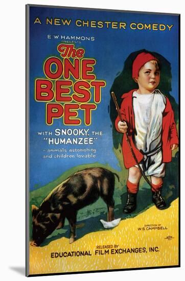 The One Best Pet - 1920-null-Mounted Giclee Print