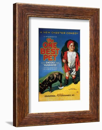 The One Best Pet - 1920-null-Framed Giclee Print