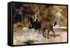 The One Horse Carraige-Henri de Toulouse-Lautrec-Framed Stretched Canvas