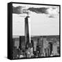 The One World Trade Center (1WTC) at Sunset, Manhattan, New York, Square-Philippe Hugonnard-Framed Stretched Canvas