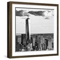 The One World Trade Center (1WTC) at Sunset, Manhattan, New York, Square-Philippe Hugonnard-Framed Photographic Print