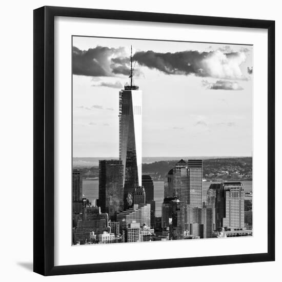 The One World Trade Center (1WTC) at Sunset, Manhattan, New York, Square-Philippe Hugonnard-Framed Photographic Print