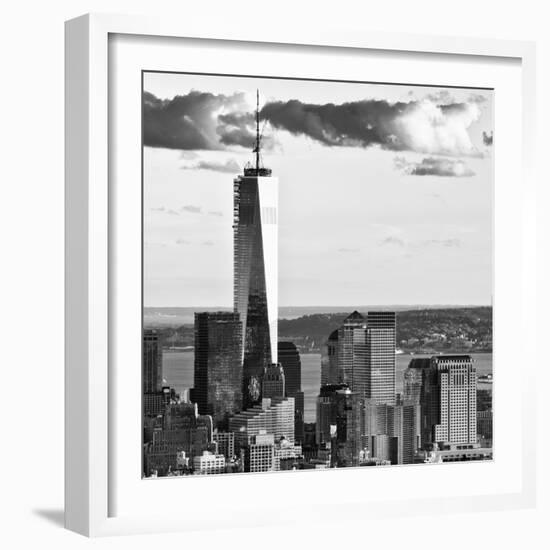 The One World Trade Center (1WTC) at Sunset, Manhattan, New York, Square-Philippe Hugonnard-Framed Photographic Print