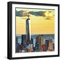 The One World Trade Center (1Wtc) at Sunset, Manhattan, New York, United States, Square-Philippe Hugonnard-Framed Photographic Print