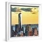 The One World Trade Center (1Wtc) at Sunset, Manhattan, New York, United States, Square-Philippe Hugonnard-Framed Photographic Print