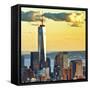 The One World Trade Center (1Wtc) at Sunset, Manhattan, New York, United States, Square-Philippe Hugonnard-Framed Stretched Canvas