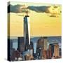 The One World Trade Center (1Wtc) at Sunset, Manhattan, New York, United States, Square-Philippe Hugonnard-Stretched Canvas