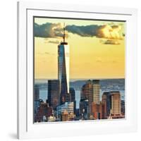 The One World Trade Center (1Wtc) at Sunset, Manhattan, New York, United States, Square-Philippe Hugonnard-Framed Photographic Print