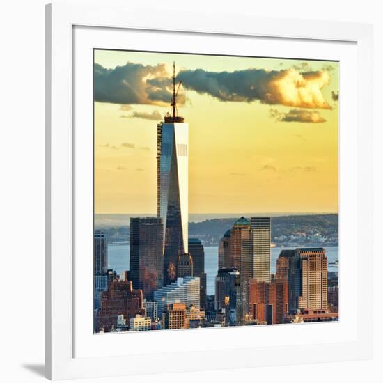 The One World Trade Center (1Wtc) at Sunset, Manhattan, New York, United States, Square-Philippe Hugonnard-Framed Photographic Print